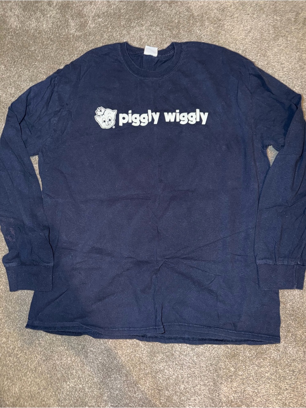 Classic "Piggly Wiggly" Long Sleeve Tee🐷